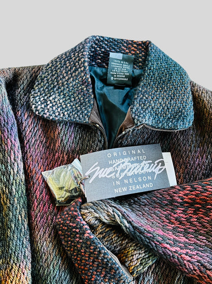 Handwoven Oversized Wool Jacket