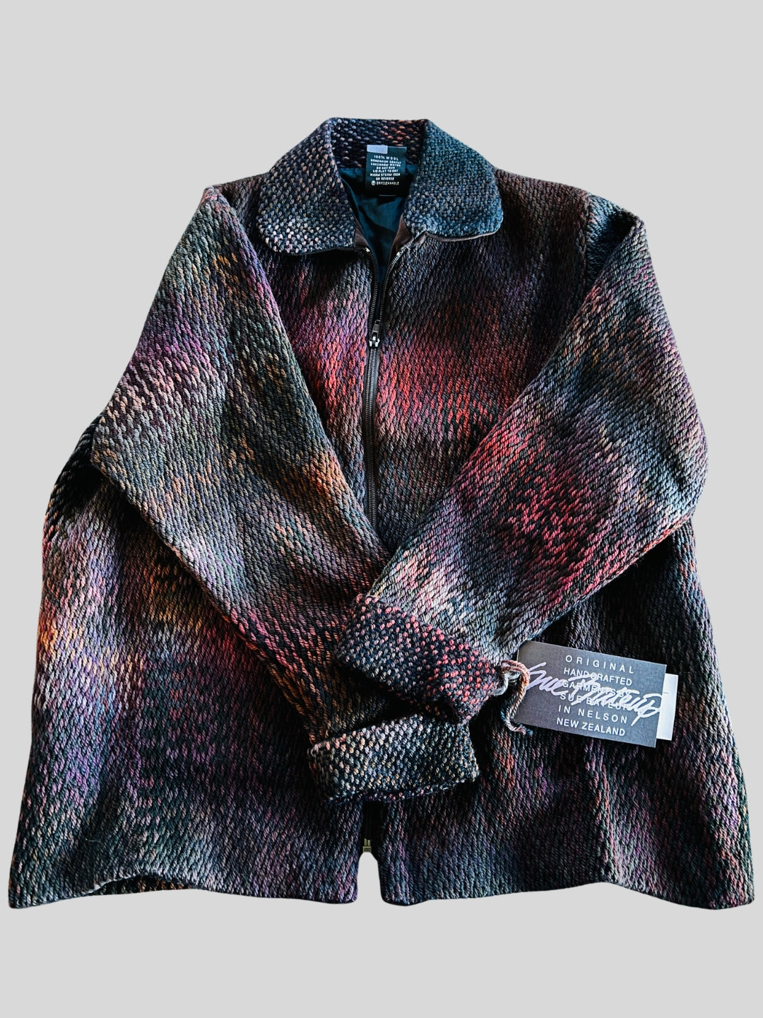 Handwoven Oversized Wool Jacket
