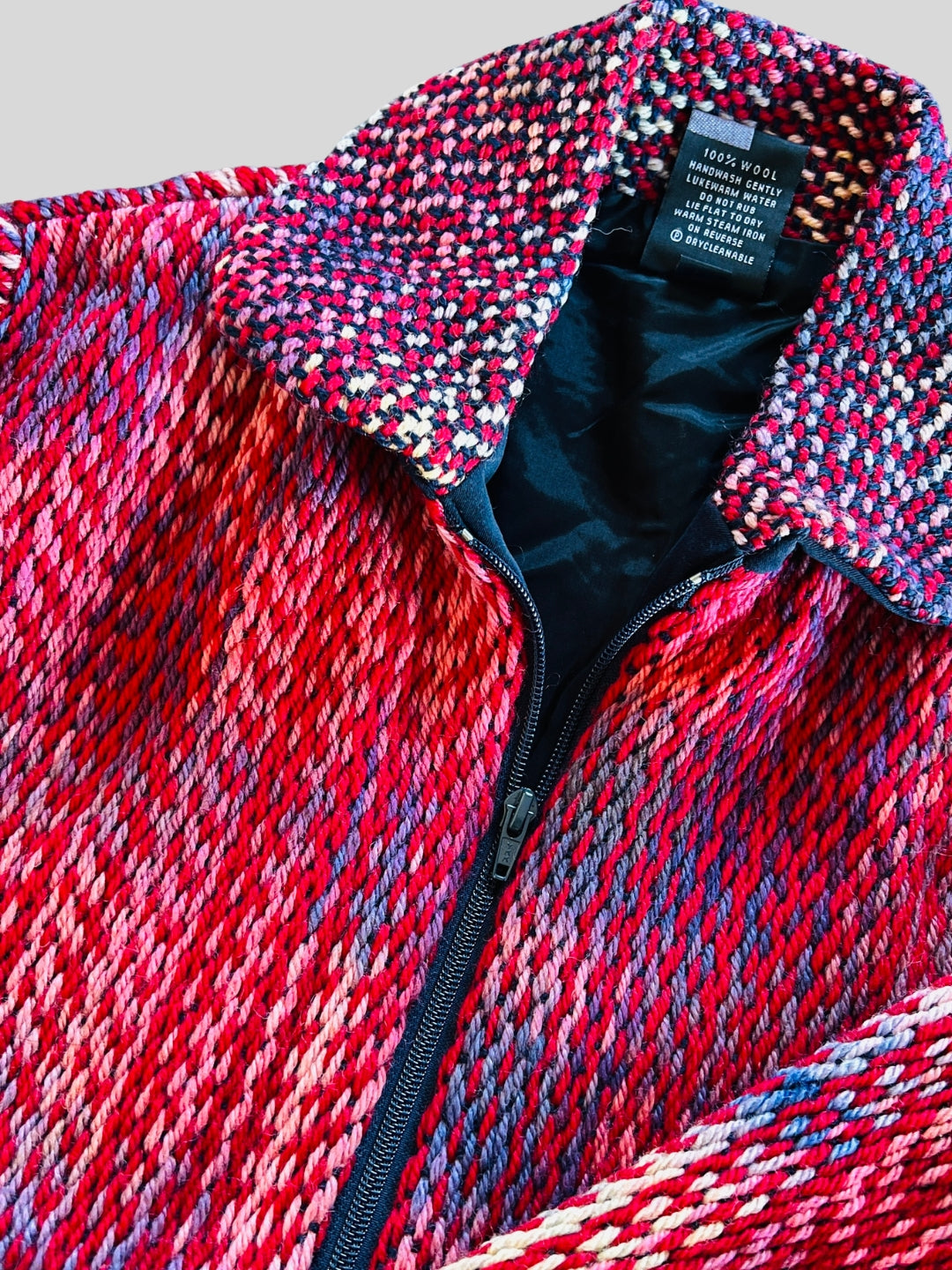 Handwoven Oversized Wool Jacket