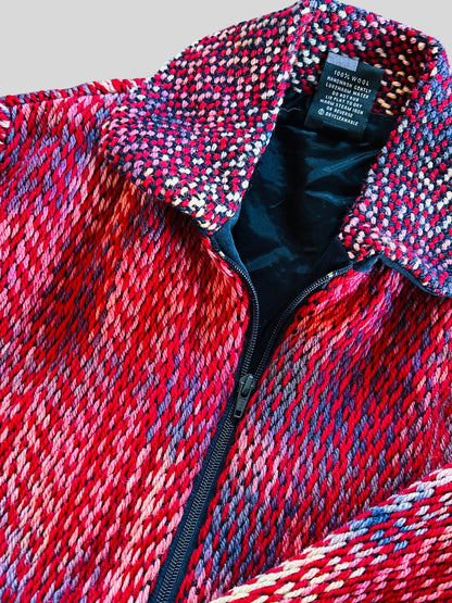 Handwoven Oversized Wool Jacket