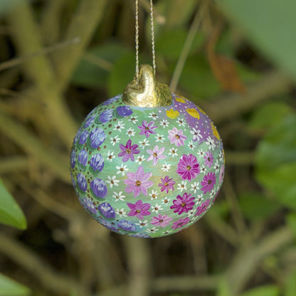 HAND PAINTED CLAY BAUBLES
