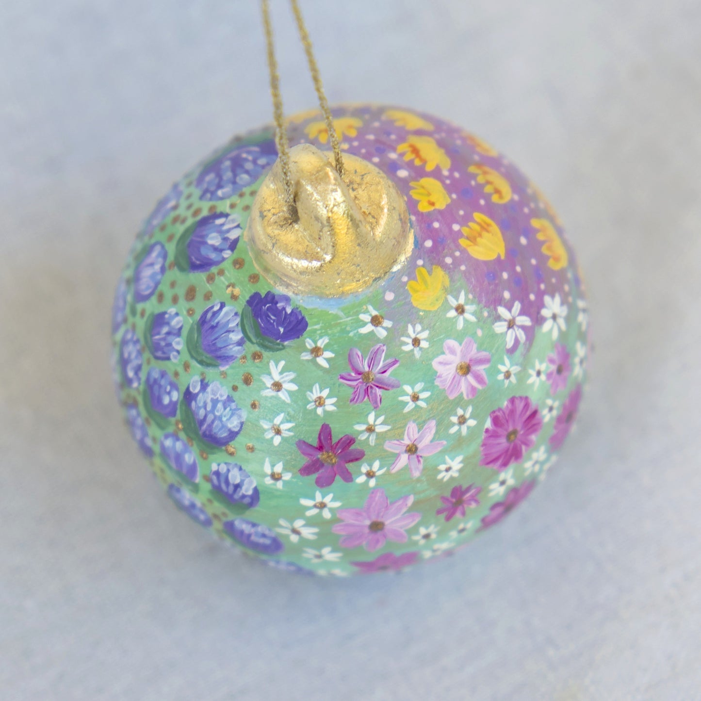 HAND PAINTED CLAY BAUBLES