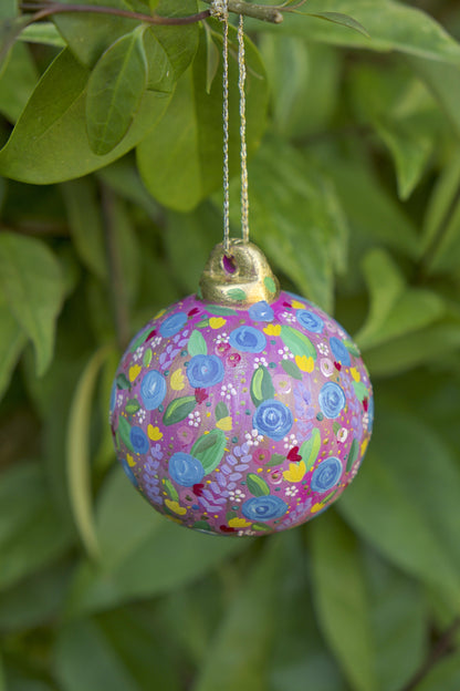 HAND PAINTED CLAY BAUBLES