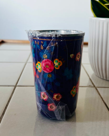 Hand‑Painted Kashmiri Enamelware Cup