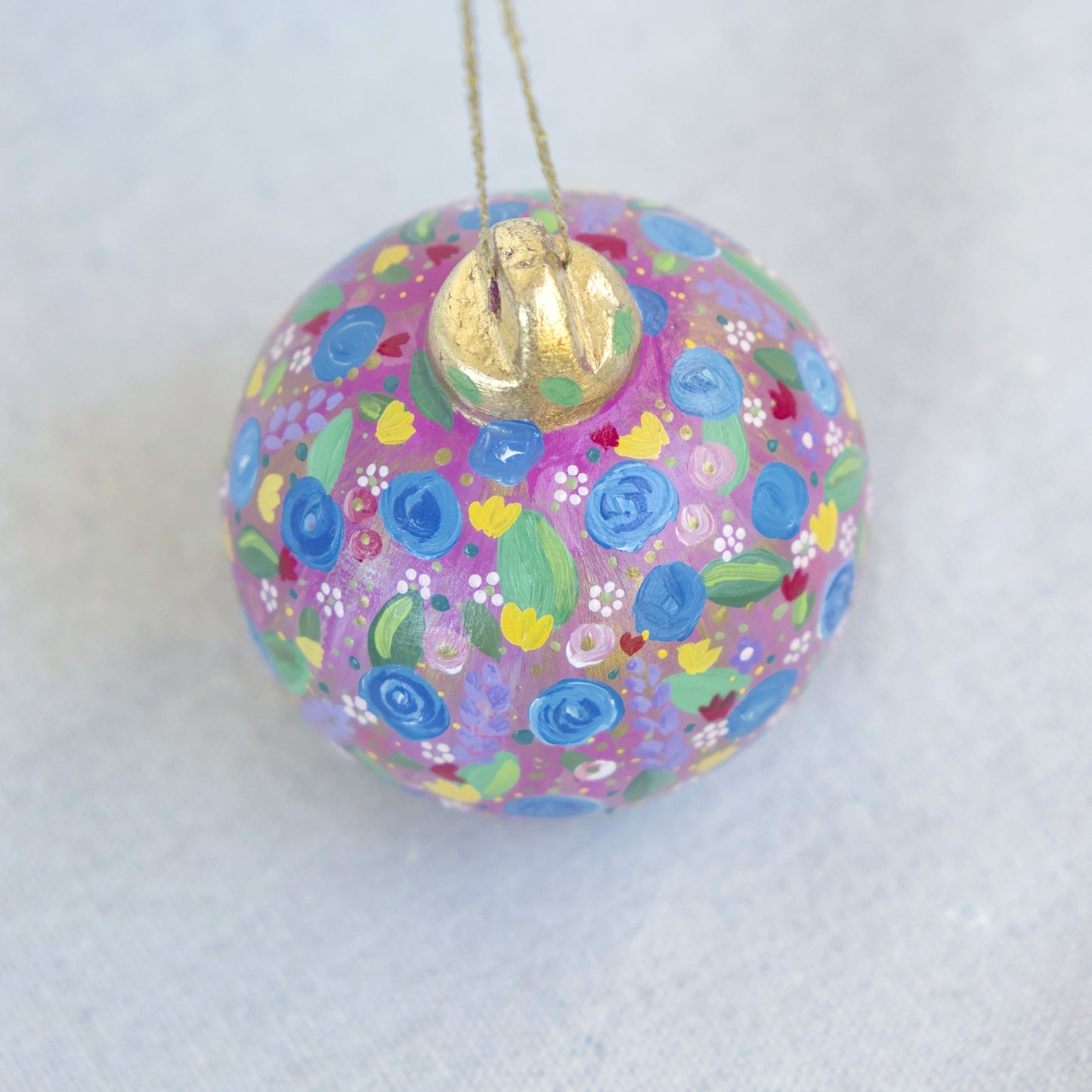 HAND PAINTED CLAY BAUBLES