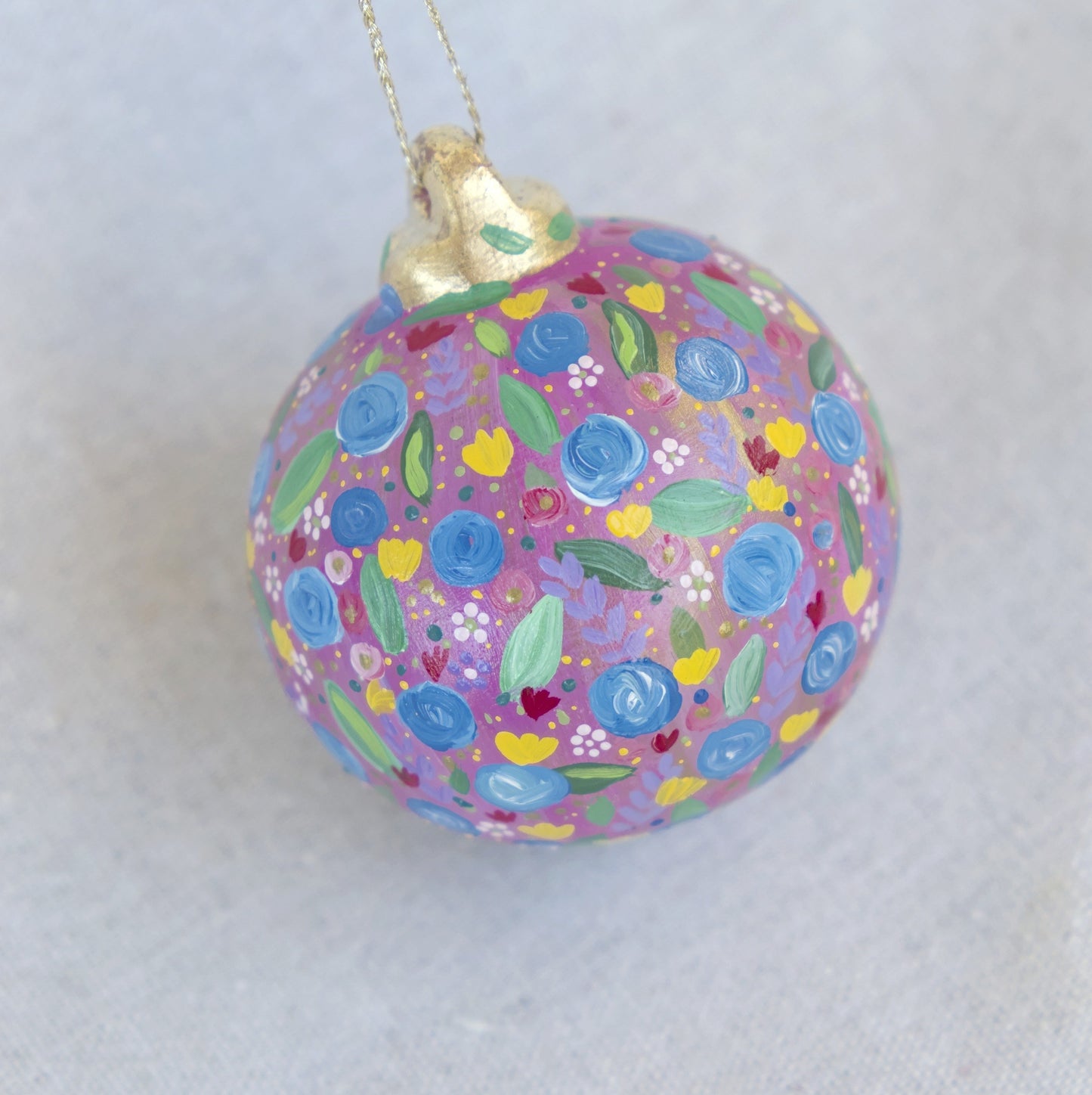 HAND PAINTED CLAY BAUBLES