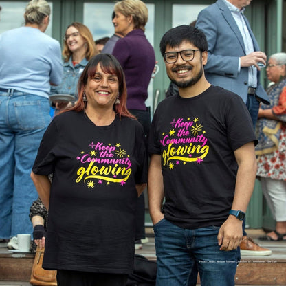 KEEP THE COMMUNITY GLOWING T SHIRT