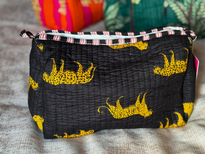 Large Quilted Travel Wash Bag