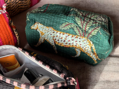 Large Quilted Travel Wash Bag