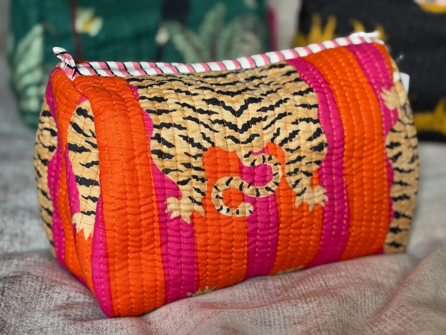 Large Quilted Travel Wash Bag