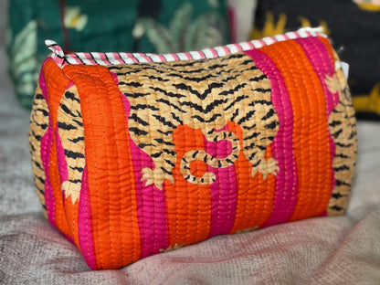 Large Quilted Travel Wash Bag