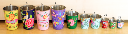 Hand‑Painted Kashmiri Enamelware Cup